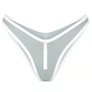 SKIMS Sporty Zipper Tanga Swim Bottom